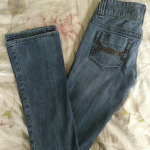 Refuge Premium Jeans Size 0, Low Rise, Light Indig